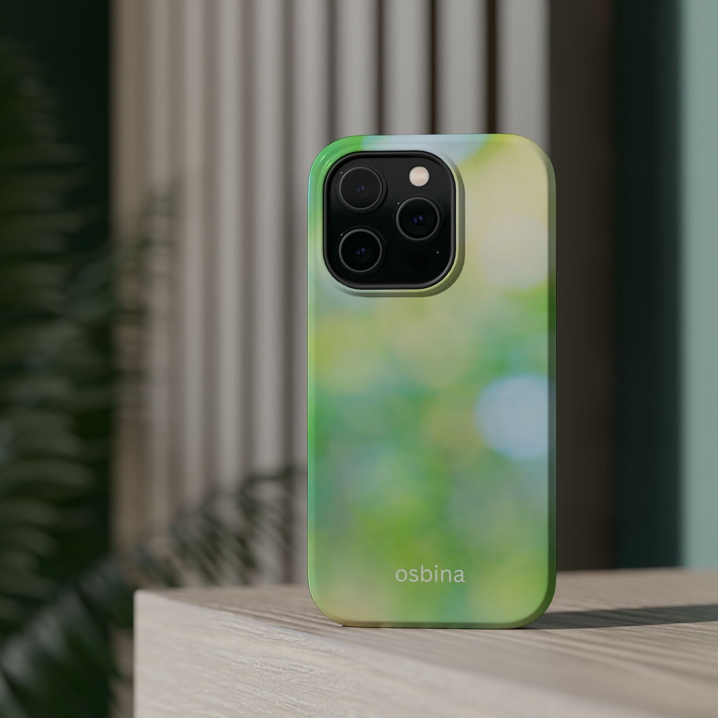 osbina | MagSafe compatible for iPhone | The Veridian Orbs Phone Case | Color Edit Collection
