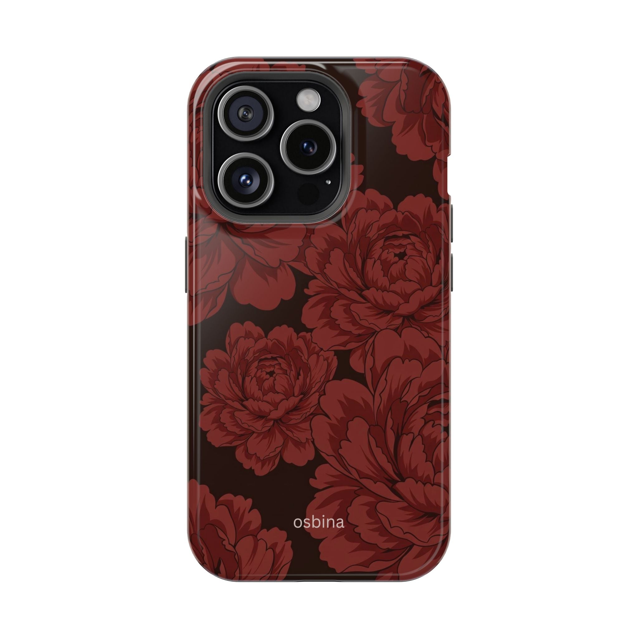 osbina | Oxblood Peony Designer Case