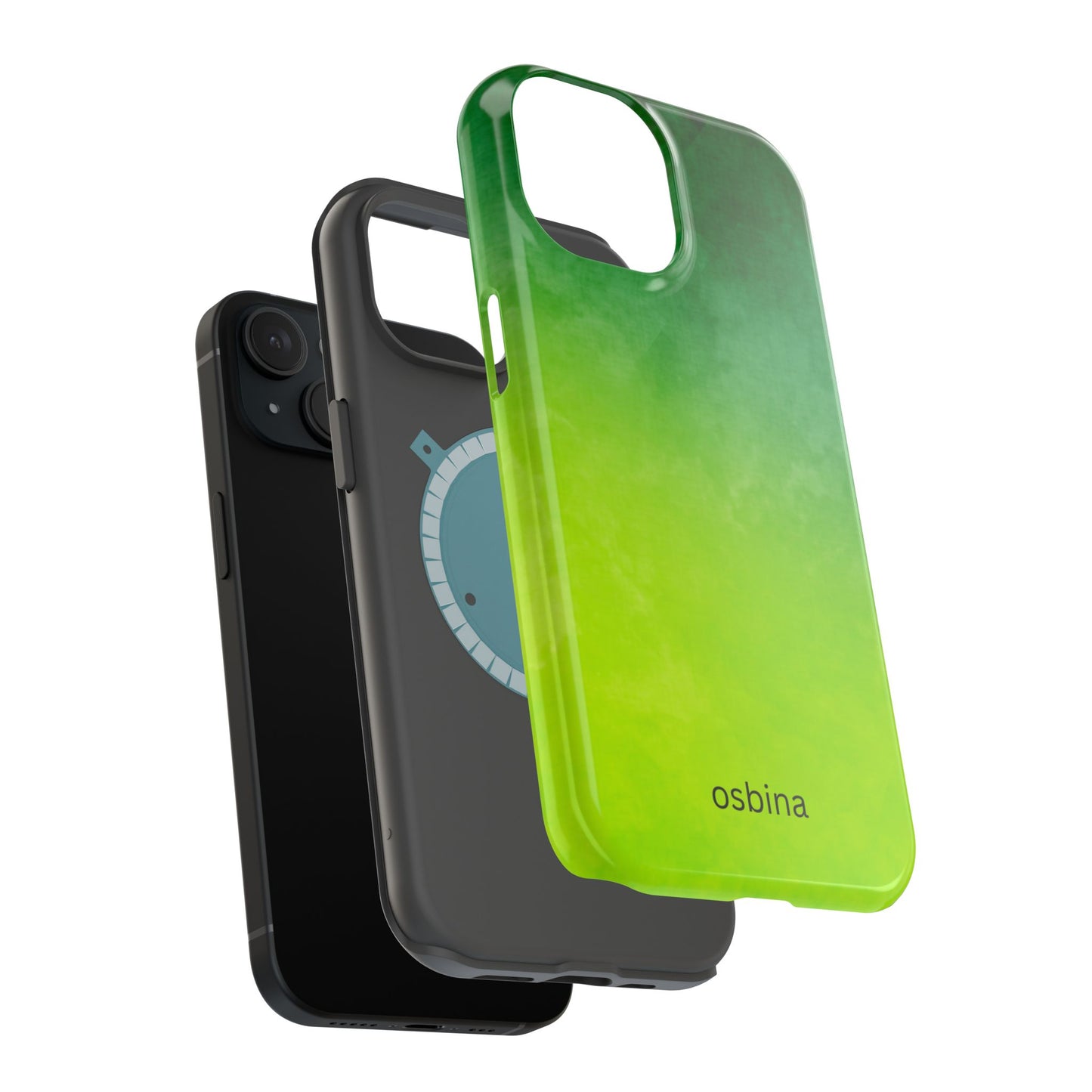 osbina | MagSafe compatible for iPhone | The Verde Glow Phone Case | Color Edit Collection