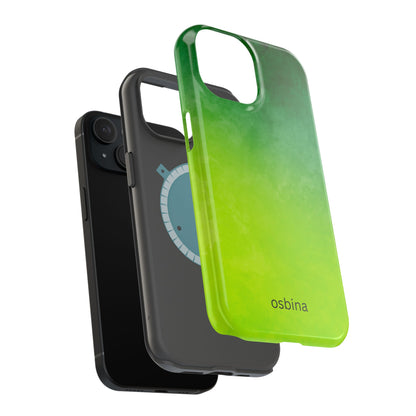 osbina | MagSafe compatible for iPhone | The Verde Glow Phone Case | Color Edit Collection
