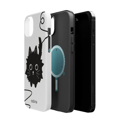 osbina | MagSafe compatible for iPhone | Midnight Couture Cat Phone Case | Season Collective Collection
