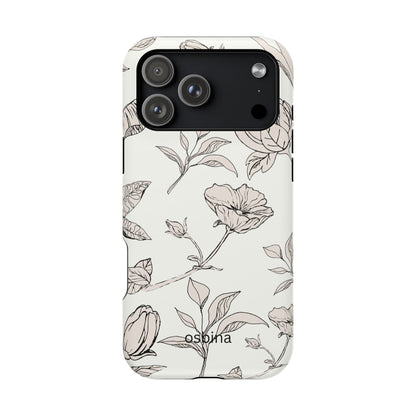 osbina | MagSafe compatible for iPhone | Silhouette Bloom Phone Case | Modern Muse Collection