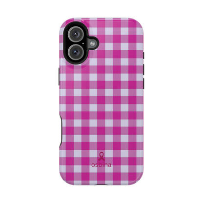 YAYOU MagSafe for iPhone | The Pink Gingham Designer Case | osbina