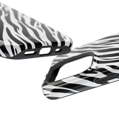 osbina | MagSafe Compatible for iPhone | The Bengal Bold Stripe Case in White + Black | The Season Collective