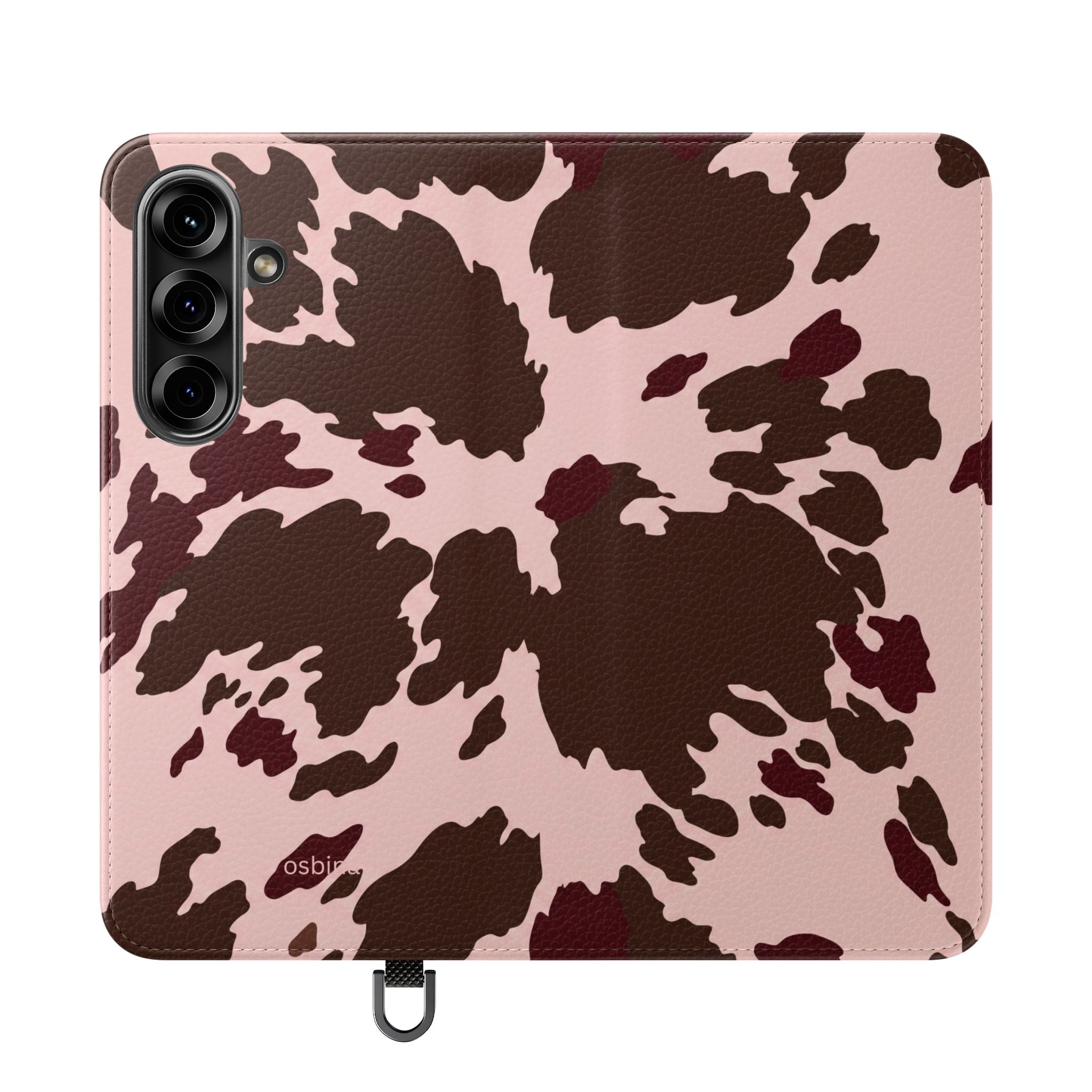 osbina | Wallet Flip Case for iPhone & Samsung | Chocolate Cowhide