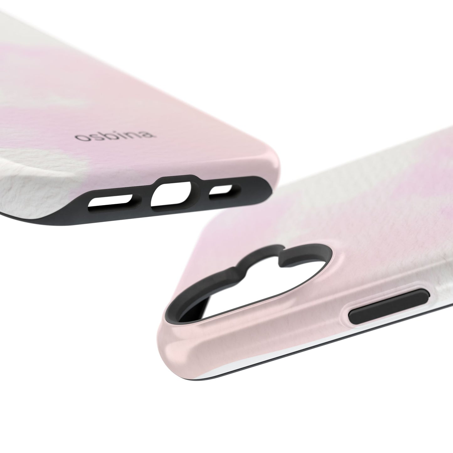osbina | MagSafe compatible for iPhone | Pink Cotton Cloud Phone Case | Modern Muse Collection