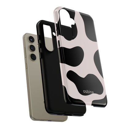 osbina | Prairie Chic Pink & Black Cow Print Phone Case | Modern Muse Collection