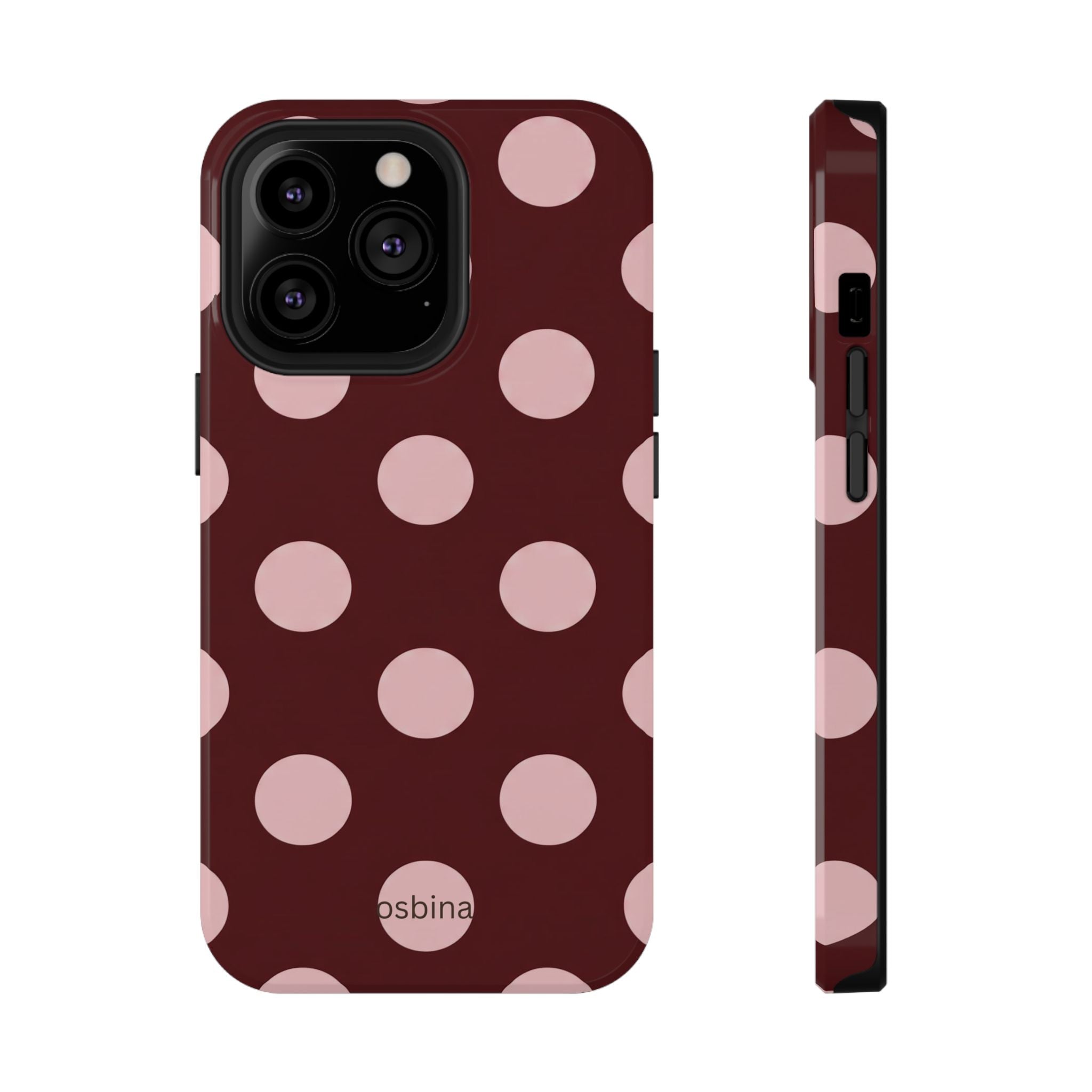 osbina | Oxblood Dot Designer Case