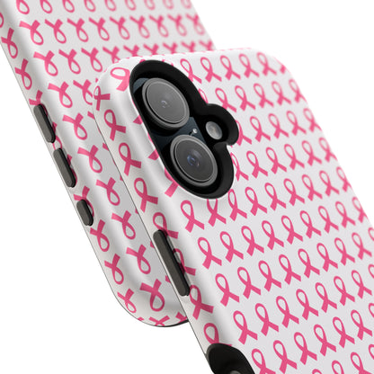 osbina |  MagSafe compatible for iPhone | Limited Edition The Side By Side Pink Ribbons Case in Light Pink + Soft Pink + Hot Pink | The Pink October Collection | Inspired By