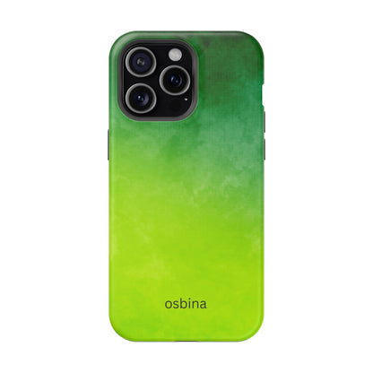 osbina | MagSafe compatible for iPhone | The Verde Glow Phone Case | Color Edit Collection