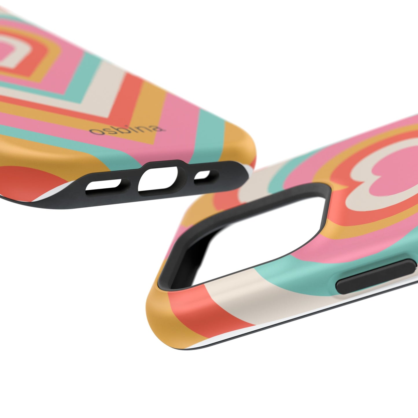osbina | MagSafe compatible for iPhone | Heart Nouveau Phone Case | Modern Muse Collection