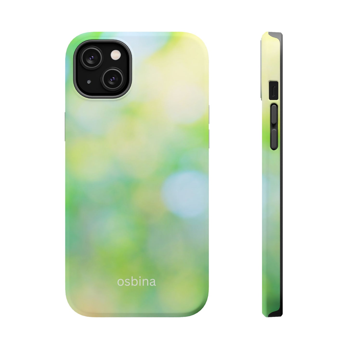 osbina | MagSafe compatible for iPhone | The Veridian Orbs Phone Case | Color Edit Collection