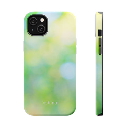 osbina | MagSafe compatible for iPhone | The Veridian Orbs Phone Case | Color Edit Collection