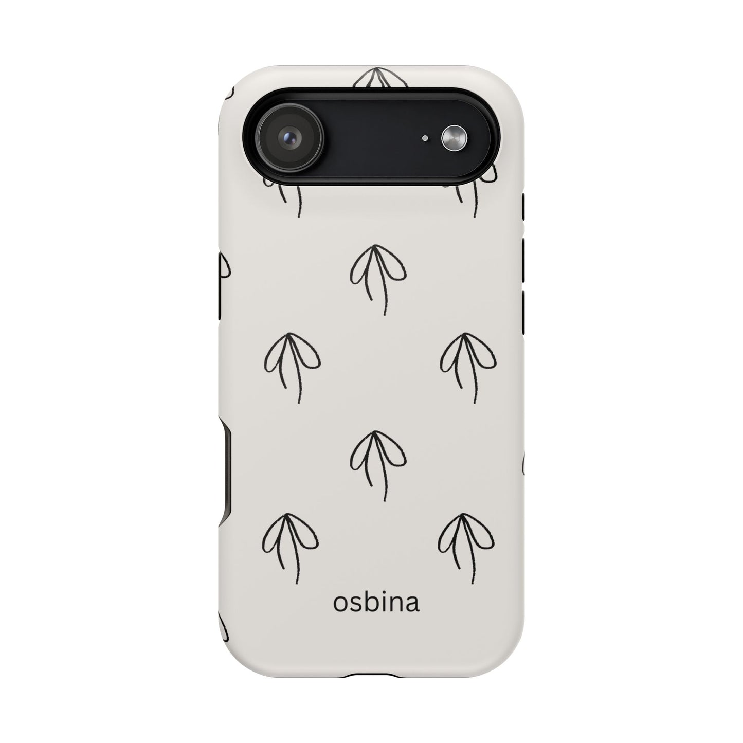 osbina | MagSafe compatible for iPhone | Linéa Flora Minimalistic Flower Phone Case | Modern Muse Collection