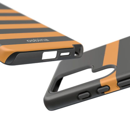 osbina | The Horizon Stripe Case in Black + Orange | The Season Collective