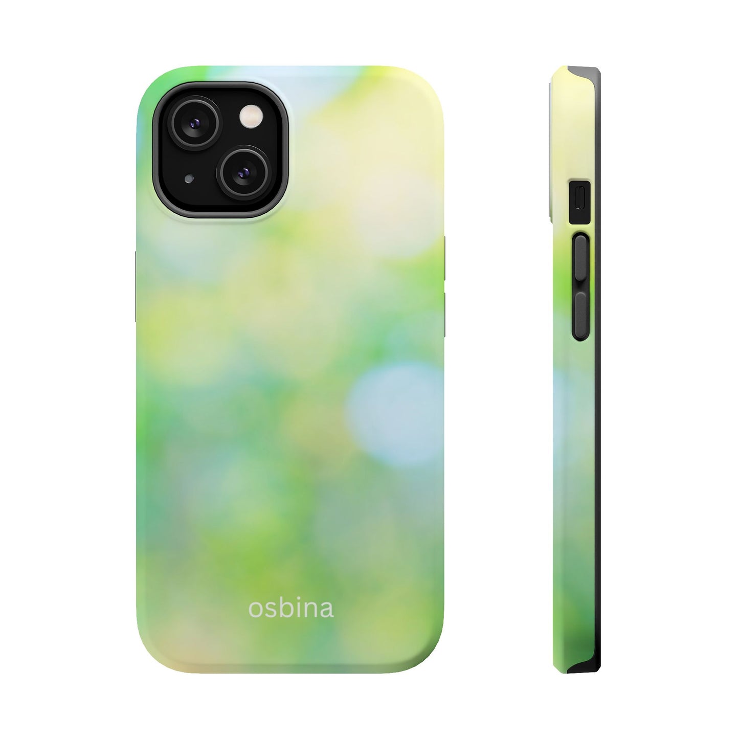osbina | MagSafe compatible for iPhone | The Veridian Orbs Phone Case | Color Edit Collection