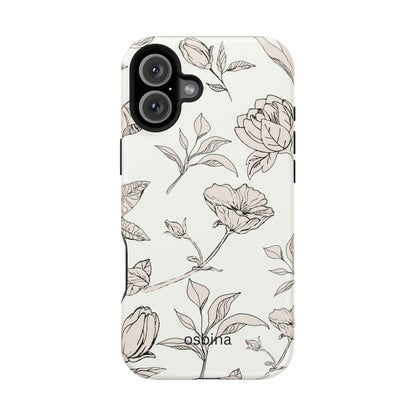 osbina | MagSafe compatible for iPhone | Silhouette Bloom Phone Case | Modern Muse Collection