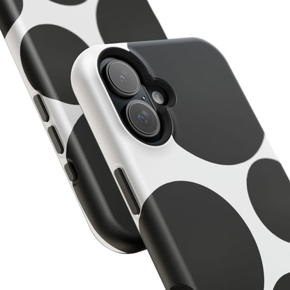 osbina | MagSafe compatible for iPhone | The Noir Bubbles Phone Case | Modern Muse Collection