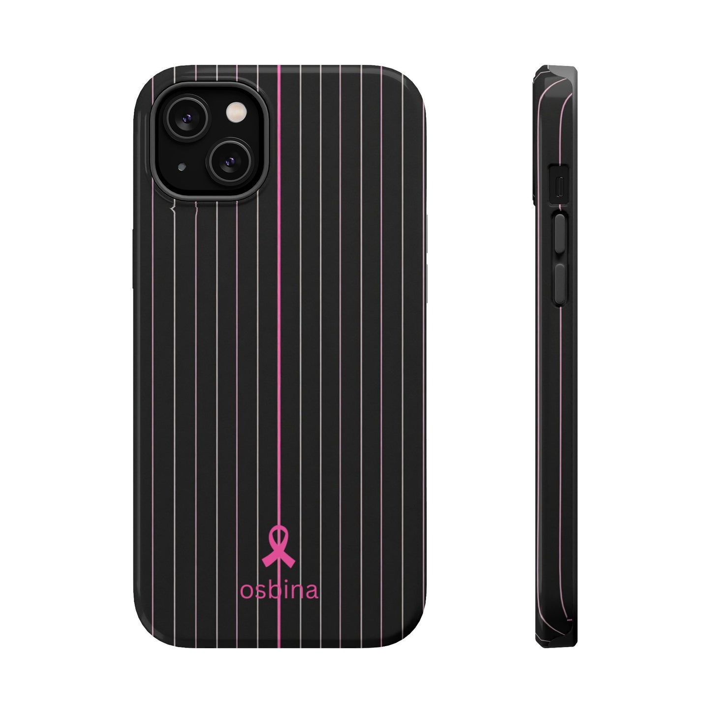 YAYOU The Pink Pinstripe Designer Case | osbina