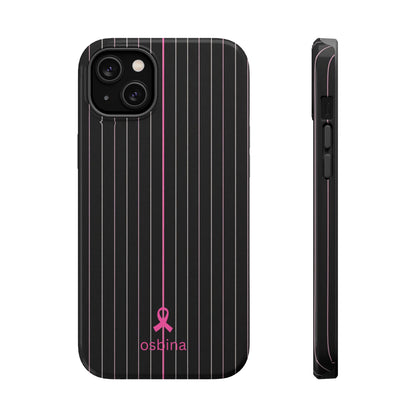 YAYOU The Pink Pinstripe Designer Case | osbina
