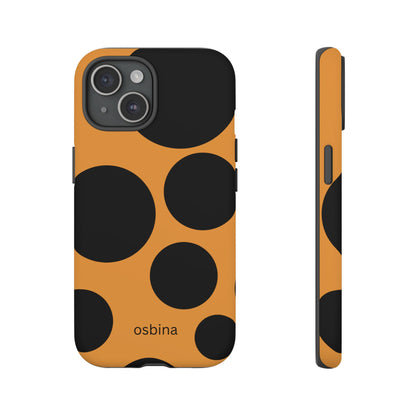 osbina | The Bubble Statement Case in Orange + Black | The Season Collective