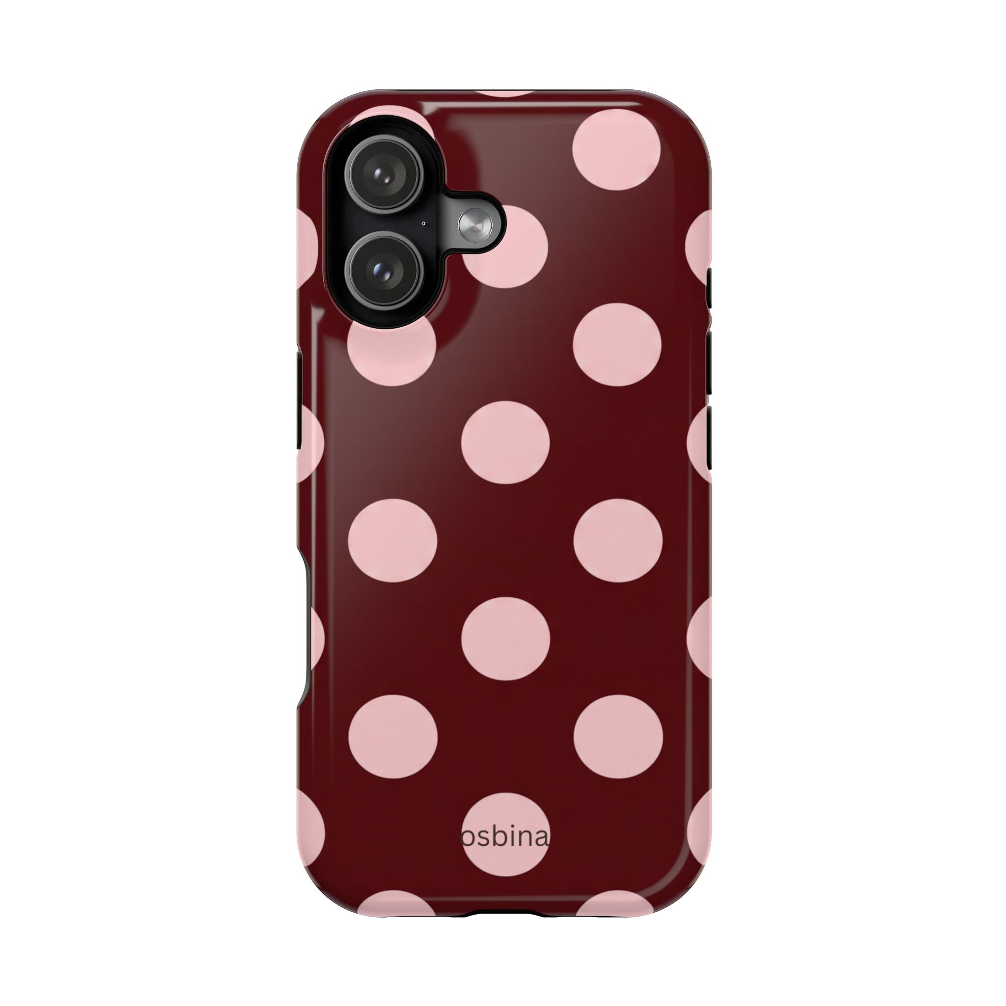 osbina | Oxblood Dot Designer Case