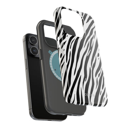 osbina | MagSafe Compatible for iPhone | The Bengal Bold Stripe Case in White + Black | The Season Collective