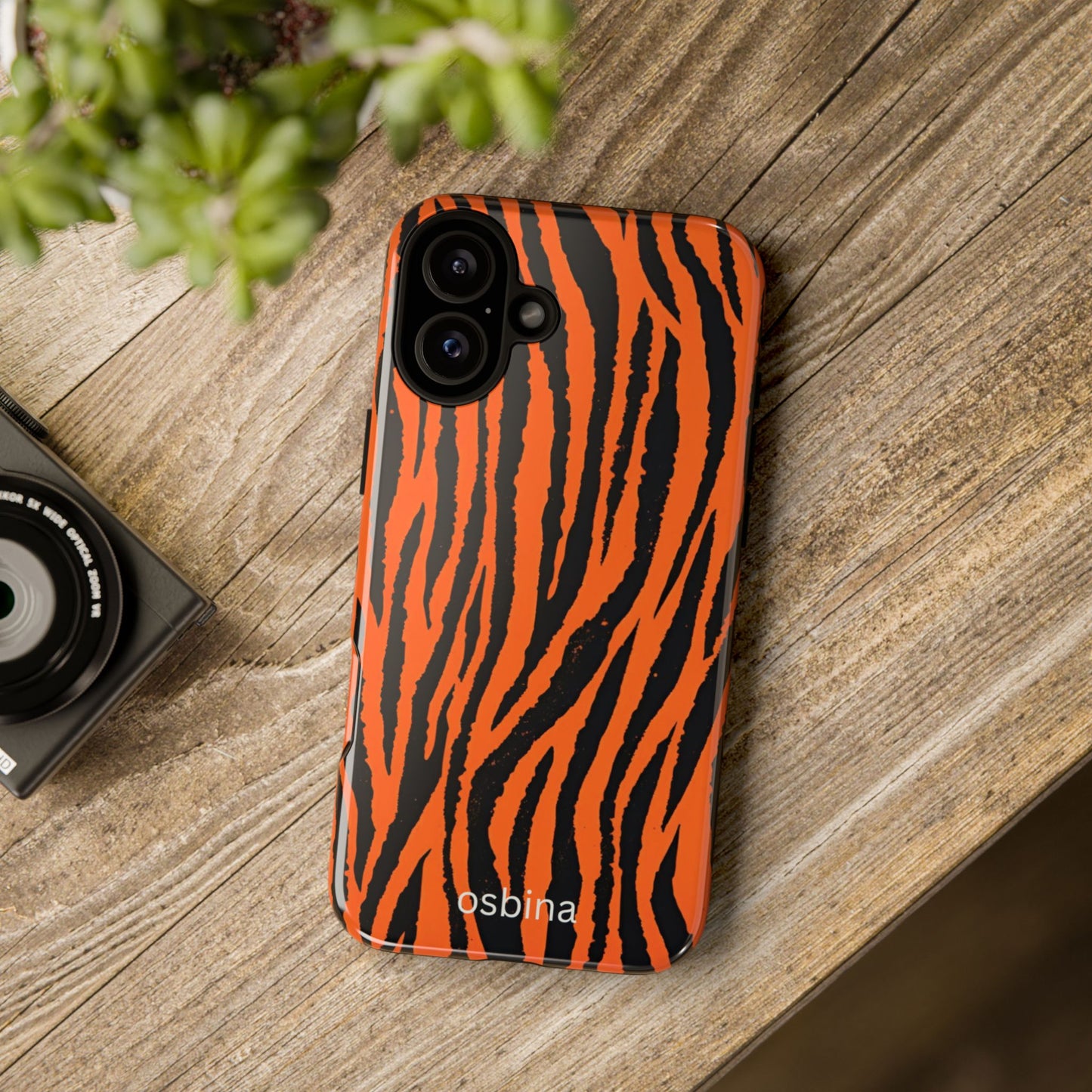 osbina | Tiger, But Make It Chic — The Bengal Stripe Case in Orange + Black | The Season Collective