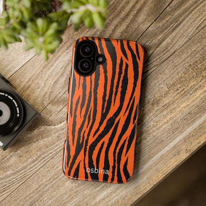 osbina | Tiger, But Make It Chic — The Bengal Stripe Case in Orange + Black | The Season Collective