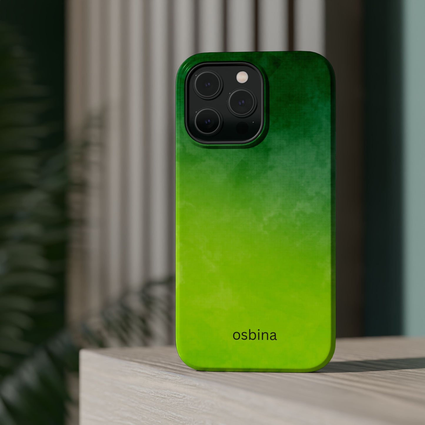osbina | MagSafe compatible for iPhone | The Verde Glow Phone Case | Color Edit Collection