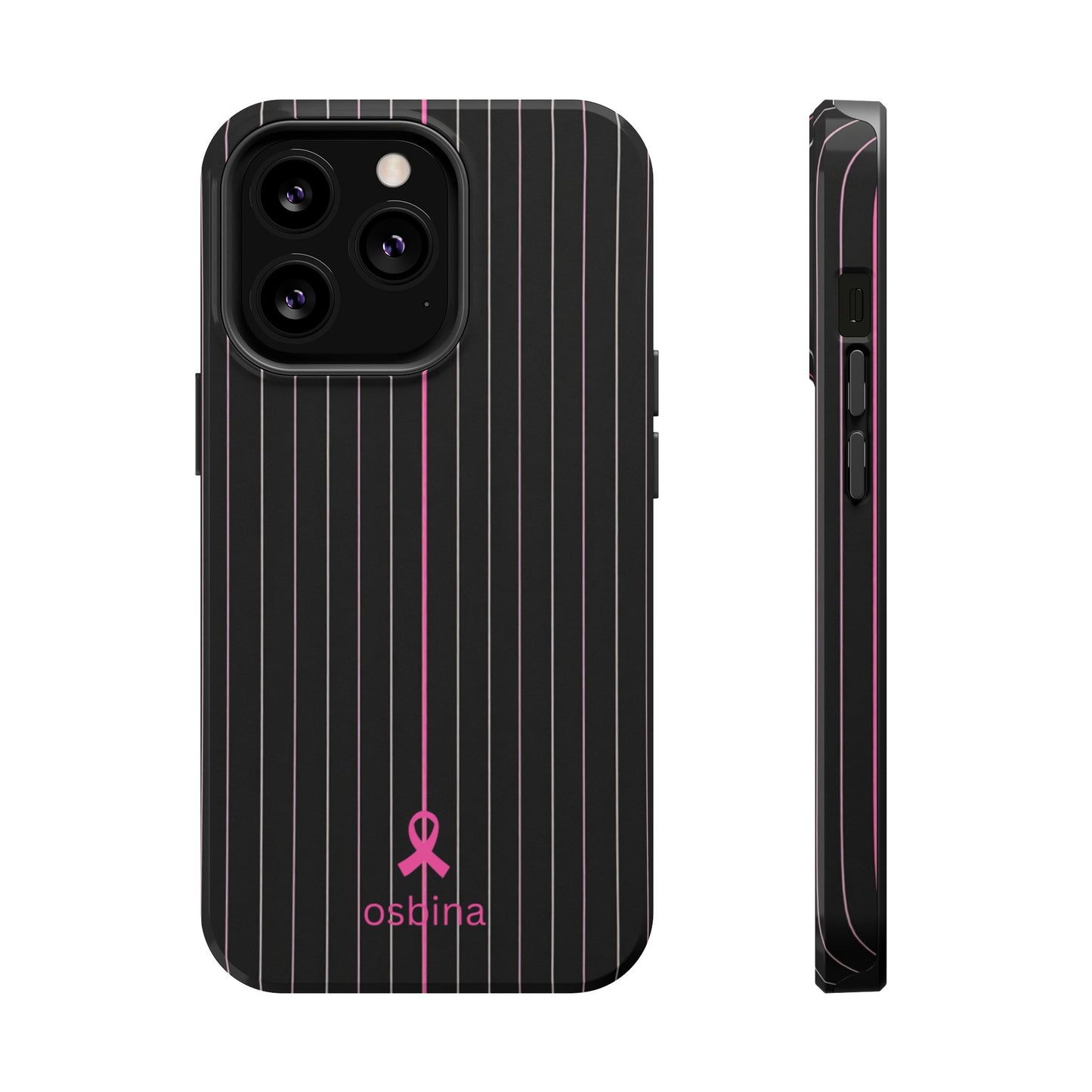 YAYOU MagSafe for iPhone | The Pink Pinstripe Designer Case | osbina