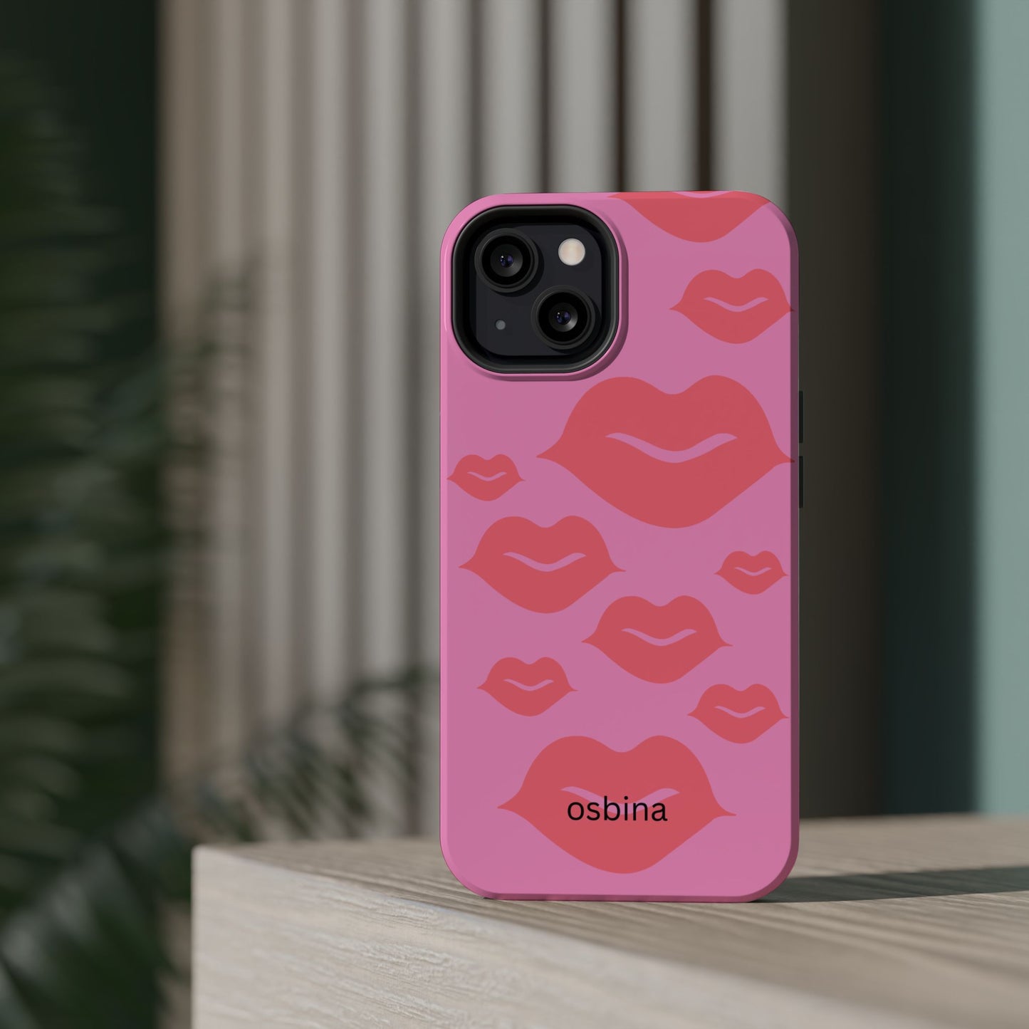 osbina | MagSafe compatible for iPhone | Besos Hot Lips Phone Case | Modern Muse Collection