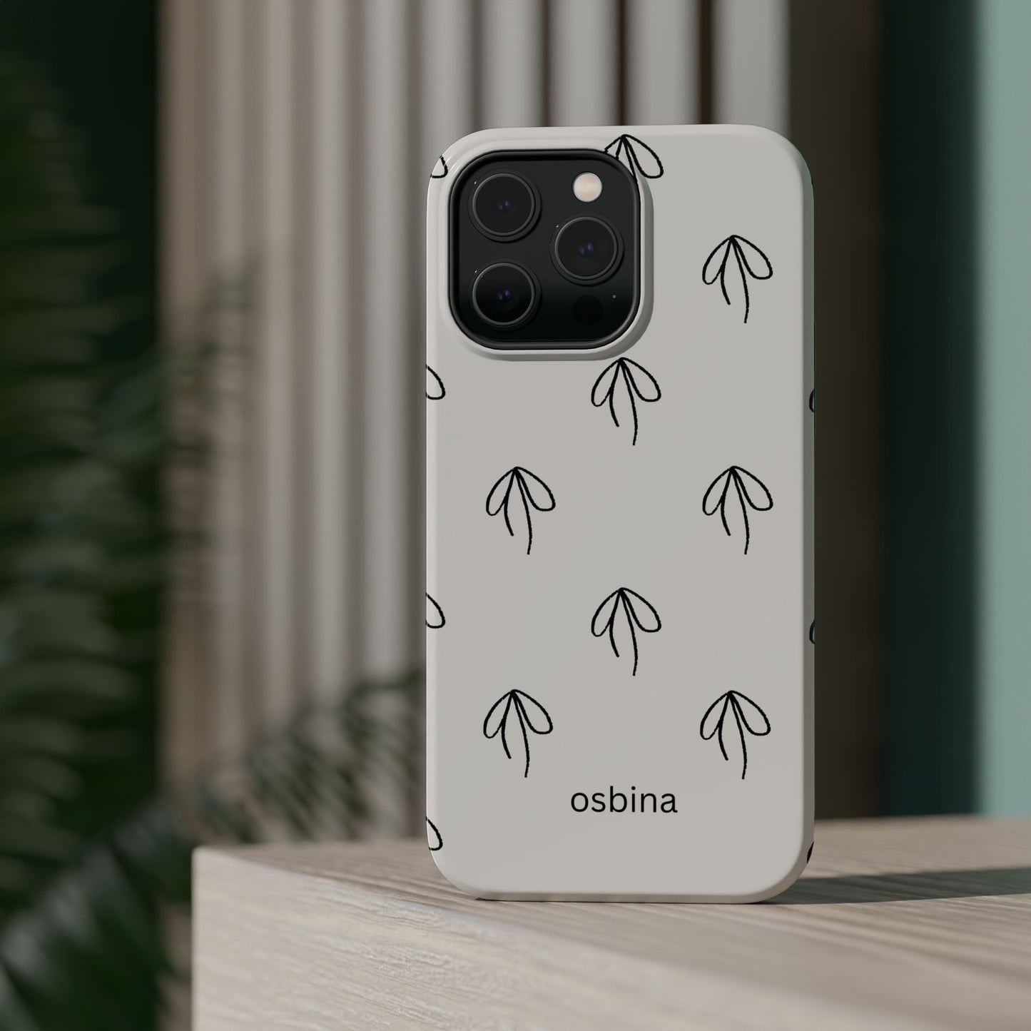 osbina | MagSafe compatible for iPhone | Linéa Flora Minimalistic Flower Phone Case | Modern Muse Collection