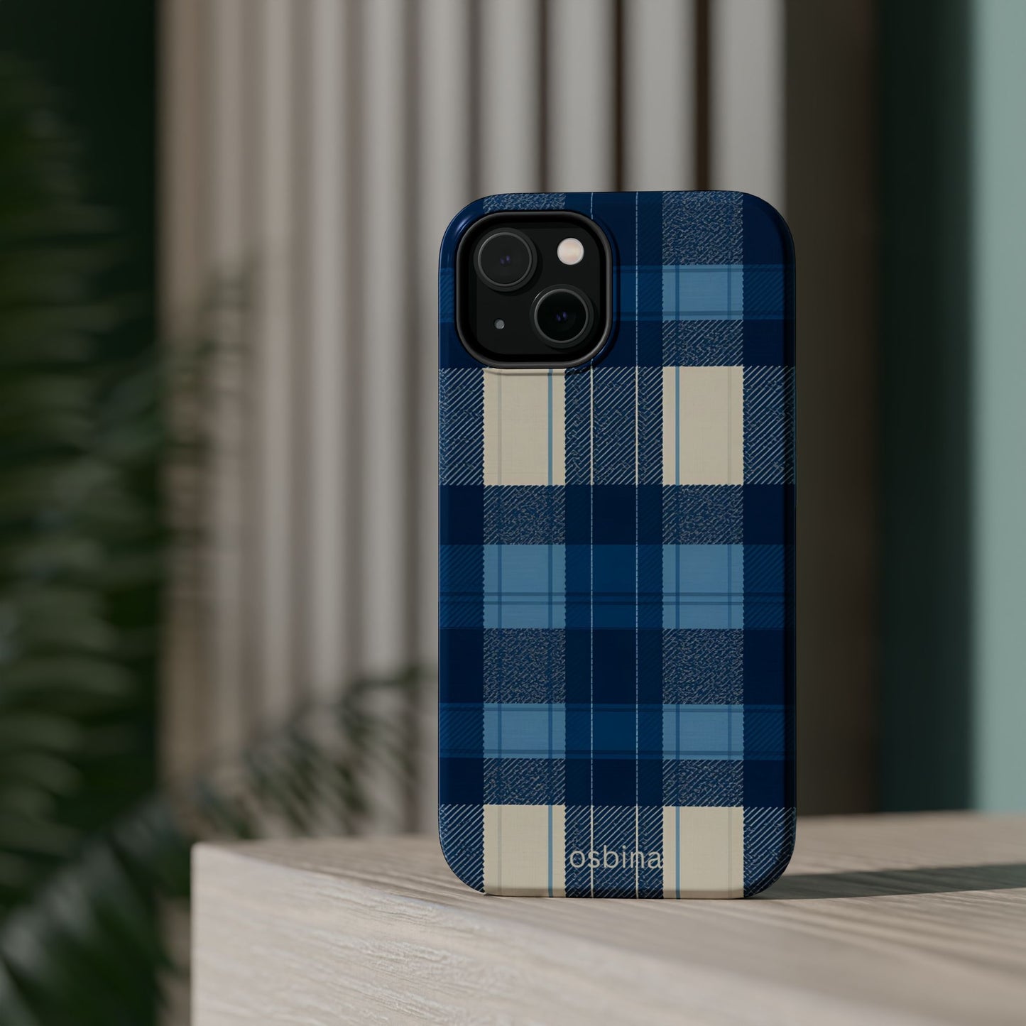 osbina | MagSafe | Azure Plaid, Designer Case | The Season Collective