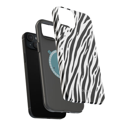 osbina | MagSafe Compatible for iPhone | The Bengal Bold Stripe Case in White + Black | The Season Collective
