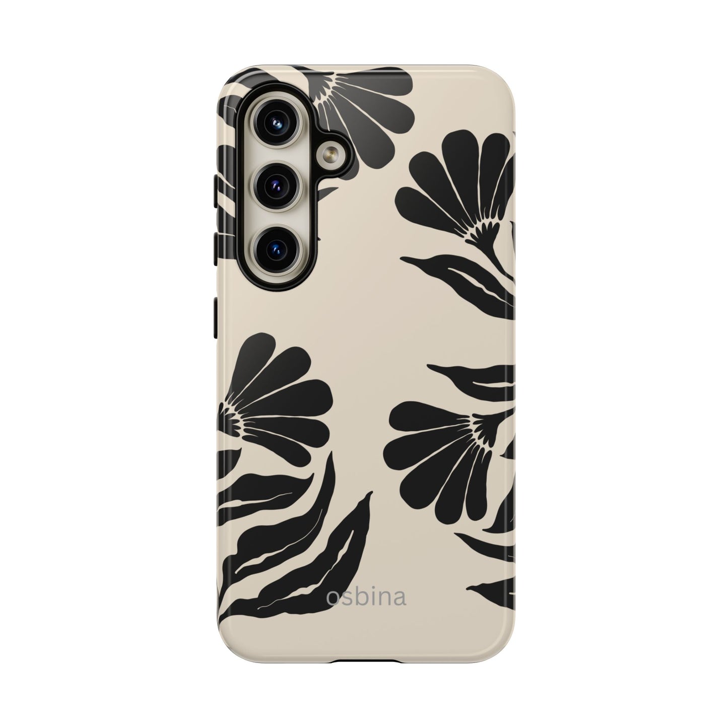 osbina | Obsidian Bloom Flower Phone Case | Modern Muse Collection