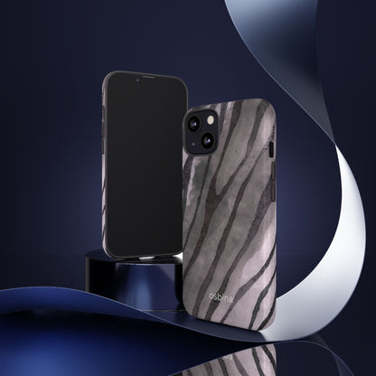 osbina | Stripes on Point — The Muted Gray + Black Tiger Case | The Season Collective