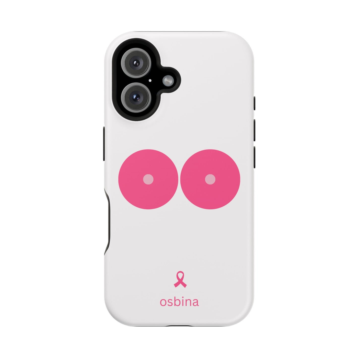 osbina |  MagSafe compatible for iPhone | Limited Edition The Check Your Tatas Case in Light Pink + Soft Pink + Hot Pink | The Pink October Collection | Inspired By