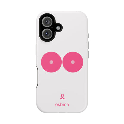 osbina |  MagSafe compatible for iPhone | Limited Edition The Check Your Tatas Case in Light Pink + Soft Pink + Hot Pink | The Pink October Collection | Inspired By