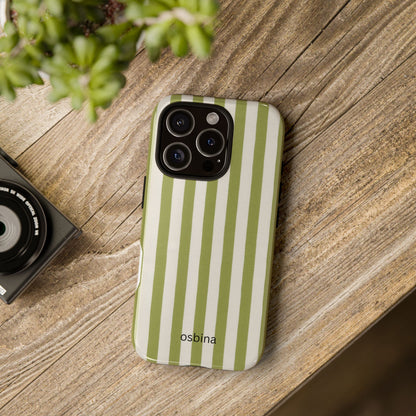 osbina | Verde Stripe Phone Case | Color Edit Collection