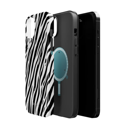 osbina | MagSafe Compatible for iPhone | The Bengal Bold Stripe Case in White + Black | The Season Collective