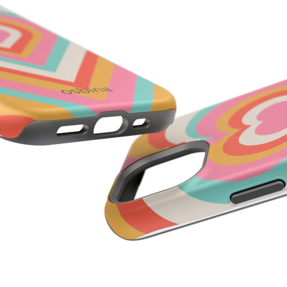 osbina | MagSafe compatible for iPhone | Heart Nouveau Phone Case | Modern Muse Collection