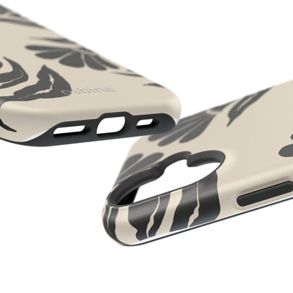 osbina | MagSafe compatible for iPhone | Obsidian Bloom Flower Phone Case | Modern Muse Collection