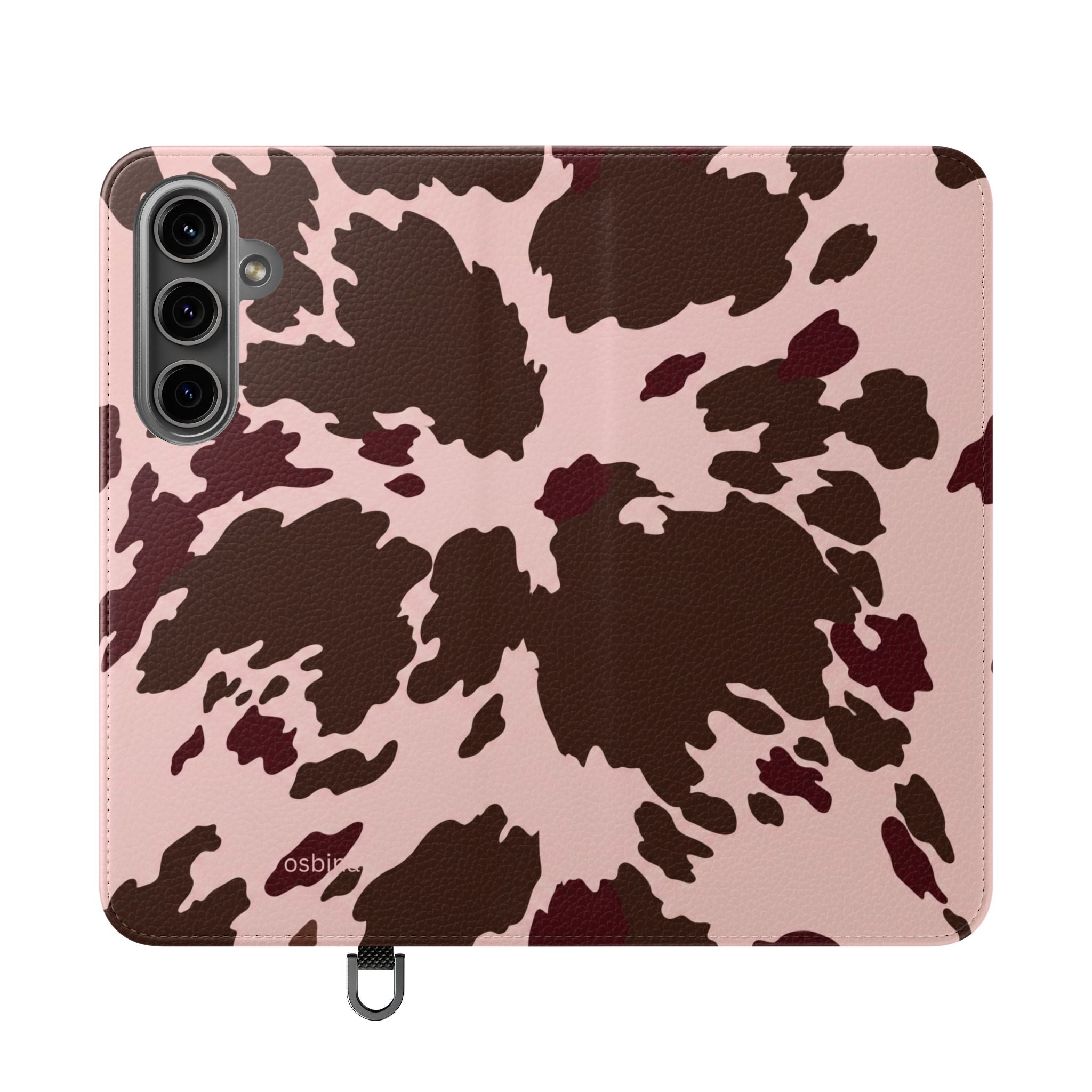 osbina | Wallet Flip Case for iPhone & Samsung | Chocolate Cowhide