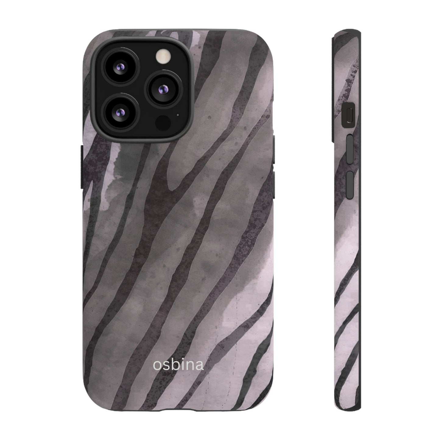 osbina | Stripes on Point — The Muted Gray + Black Tiger Case | The Season Collective