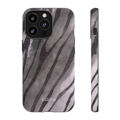 osbina | Stripes on Point — The Muted Gray + Black Tiger Case | The Season Collective