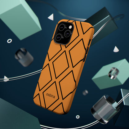 osbina | MagSafe Compatible for iPhone | Diamonds Are Your Phone’s Best Friend — The Orange + Black Diamond Case | The Season Collective
