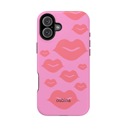 osbina | MagSafe compatible for iPhone | Besos Hot Lips Phone Case | Modern Muse Collection