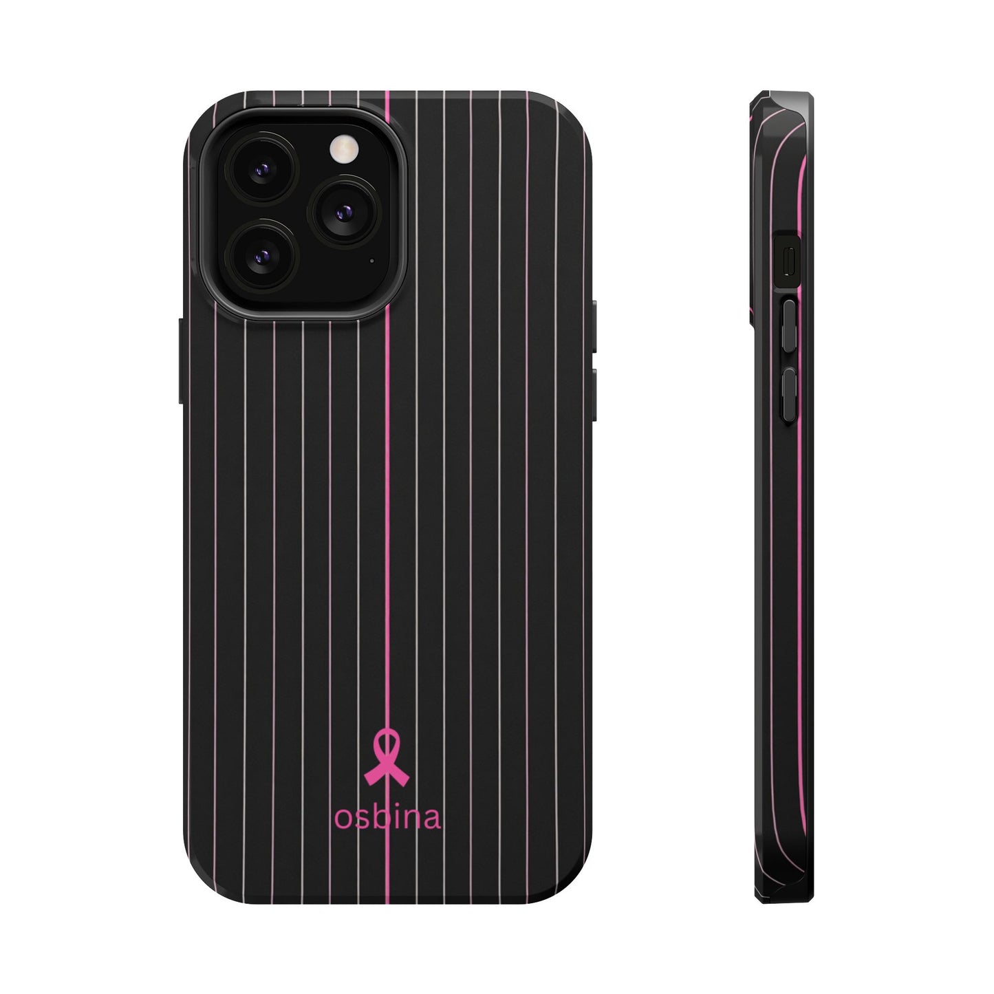 YAYOU MagSafe for iPhone | The Pink Pinstripe Designer Case | osbina