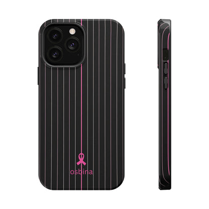 YAYOU MagSafe for iPhone | The Pink Pinstripe Designer Case | osbina